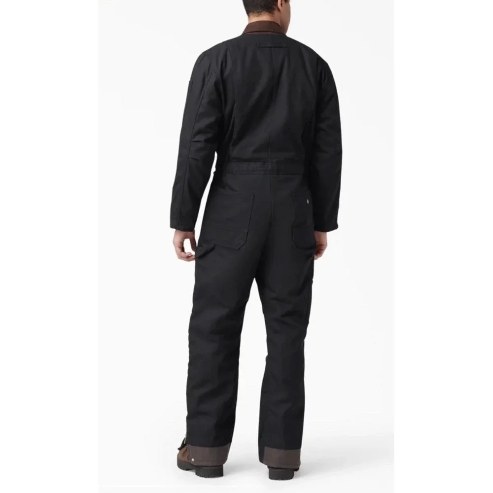 Dickies‎ TV239BK XL Tall Duck Insulated Coveralls Black Double Knee Workwear